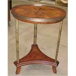 Pair of Inlaid Burled Side End Tables #866417