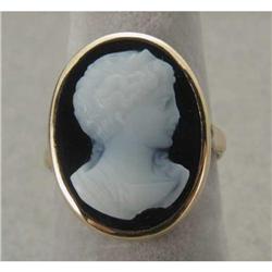 Hardstone cameo ring #866428