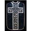 Image 1 : Black Embroidered Silk Chasuble #866489