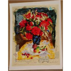 Alexander Wissotsky, Red Bouquet, Signed SS #866643