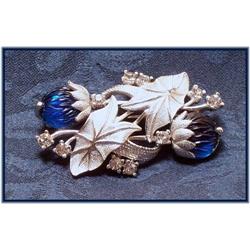 PENNINO Brooch, Signed Bookpiece Molded Glass #866717