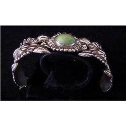 Antique Mexican Sterling Flower Bracelet #866880