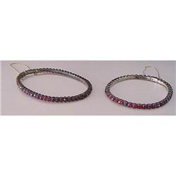 Pair of Antique Garnet Bangle Bracelets #866881