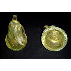 Pair of Murano Glass Fruit #866893