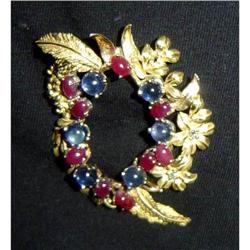 Diamond, Ruby and Sapphire Pin #866909