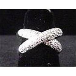 Italian Diamond Cross Ring #866913