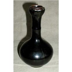 Antique Qing Dy. Black Monochrome glazed vase #871675