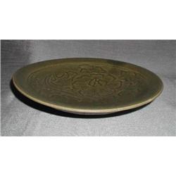 Antique Chinese Yaozhou Carved Small Dish #871679