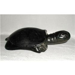 Old Cute Chinese Nephrite jade Turtle, Dark #871695