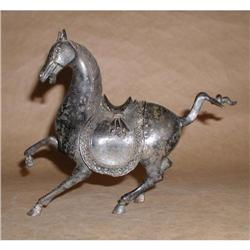 Chinese Metal Statue of Galloping Horse #871697