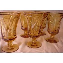 Fostoria Jamestown Amber Iced Tea Set of 6 #871707