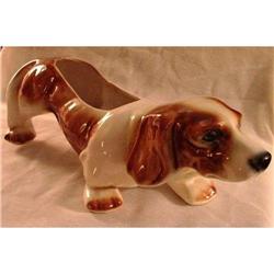 Large Vintage Planter USA Basset Hound Classy #871713