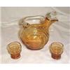 Image 1 : Cambridge Small Decanter Set in Amber Glass #871767