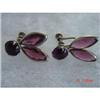 Image 1 : VICTORIAN AMETHYST Sterling Screwback Earrings #871781