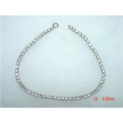 Victorian Automade Sterling Rhinestone Choker #871792