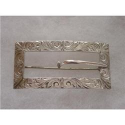 Art Nouveau Sterling Buckle Brooch #871813