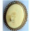 Image 1 : Victorian Lady Brass Photograph Pin Brooch  #871824