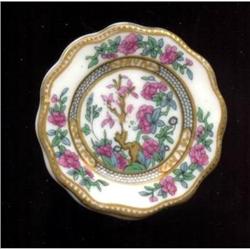 Coalport MING TREE Plate Brooch Made in England #871831