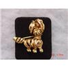 Image 1 : Rhinestone Dog Figural Brooch Vintage #871842