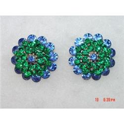 Art Deco Rhinestone Earrings Weiss, Trifari, #871959