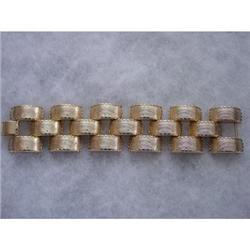 Gold Link 1960s  Bracelet Chunky!! #871982