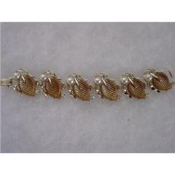 Plastic Thermoset Acorn Rhinestone  bracelet #872007