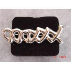 XXXOOO Sterling Silver Love Brooch Pin #872176