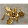 Image 1 : 1961 GROSSE Gold Floral Brooch #872197