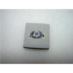 10kt white gold ring Lindi Star Sapphire Size 9 #872424