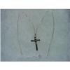 Image 1 : Estate Mexican Sterling  Signed Cross necklace #872437