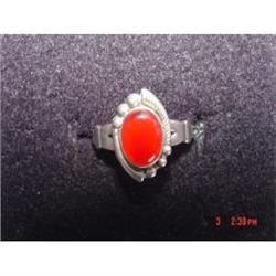 Scandinavian Carnelian Sterling Ring Size 5 1/2 #872458
