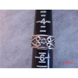 Estate CELLINI Sterling Engraved Ring Size 5 #872474
