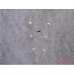14kt Gold Genuine Pearl Necklace #872490