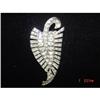 Image 1 : Art Deco Rhinestone Fur Clip Dress Clip Trifari #872550