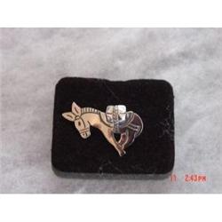 Estate Mexican Sterling VICTORIA Brooch  DONKEY #872570