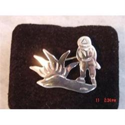 Estate Mexican Sterling  BETO  BROOCH FIGURAL #872638