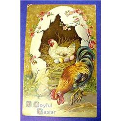 Easter Greetings Postcard Diecast? #872910