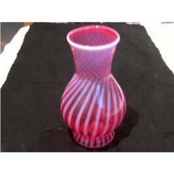 Fenton Pink Opalescent Vase #873195