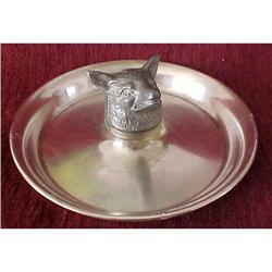 Sterling silver Fox Head Dresser Tray #873286
