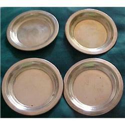 4 Sterling Silver Bread and Butter Plates #873292