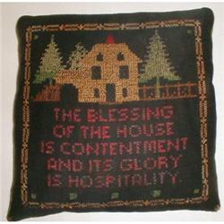 WONDERFUL VICTORIAN HOUSE SAMPLER PILLOW #873363