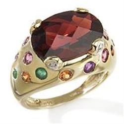 Garnet and MultiGemstone Ring #873413