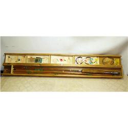 Split Bamboo Fly Rod In Original Box #873450