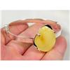 Elegant Butter Baltic Amber Sterling Bracelet #873593