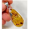 Brilliant Honey Baltic Amber Sterling Pendant #873608