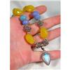Rainbow of FACETED Gemstone Necklace #873623