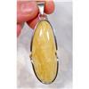 BUTTER HALO Baltic Amber Sterling Pendant #873633