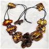 Image 1 : Natural  Handknotted Baltic Amber Choker #873656