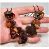 Image 1 : Semi Polished NATURAL Baltic Amber Necklace #873665