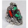 Image 1 : Grand Master Turquoise Silver Ring~23g #873760